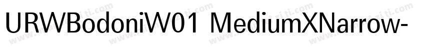 URWBodoniW01 MediumXNarrow字体转换